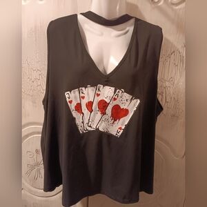 Shein Playing Card Tank